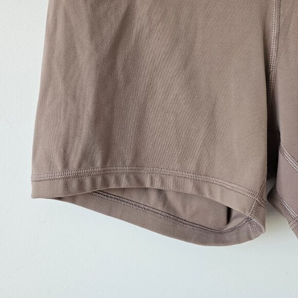 NWT LULULEMON TPTC Taupe Brown Buttery Soft Align High Rise 4" Shorts 8 - Picture 7 of 10